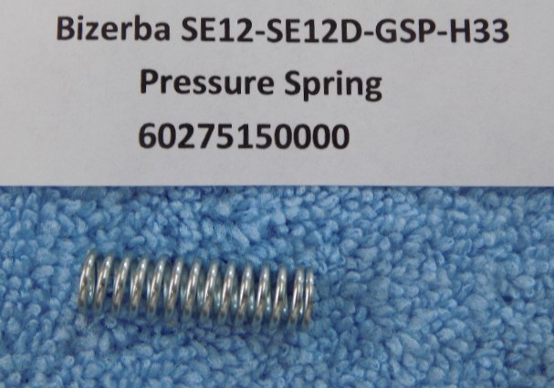 Bizerba SE12, SE12D, GSP, H33, Pressure Spring Part 60275150000