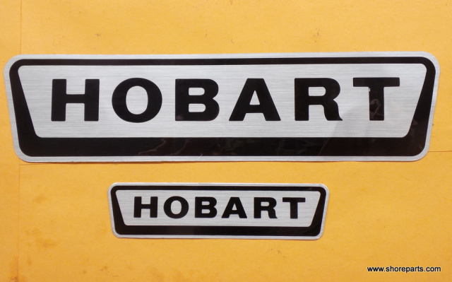 Hobart Model 1612-1712-1812-1912  Logos/Decals Both Side And Front New Models The Small Decal Goes on the Rear of the Base