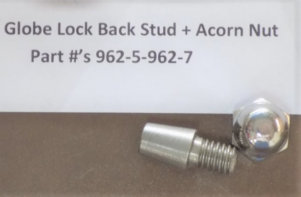 Globe Slicer Lock back Stud & Acorn Nut 962-5-962-7 For Models 2500-Through  4875V
